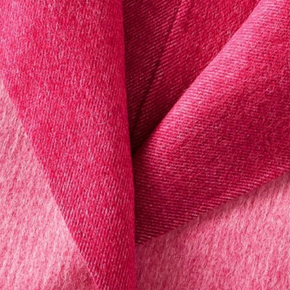 Pink tones Elegant Women's Premium Ombre Belted trench Overcoat Jacket Coat - Picture 10 of 12